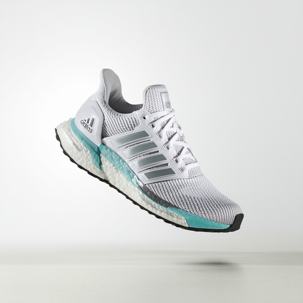 adidas Women's Supernova St w Running Shoe, White/Metallic Silver/Energy Aqua,10