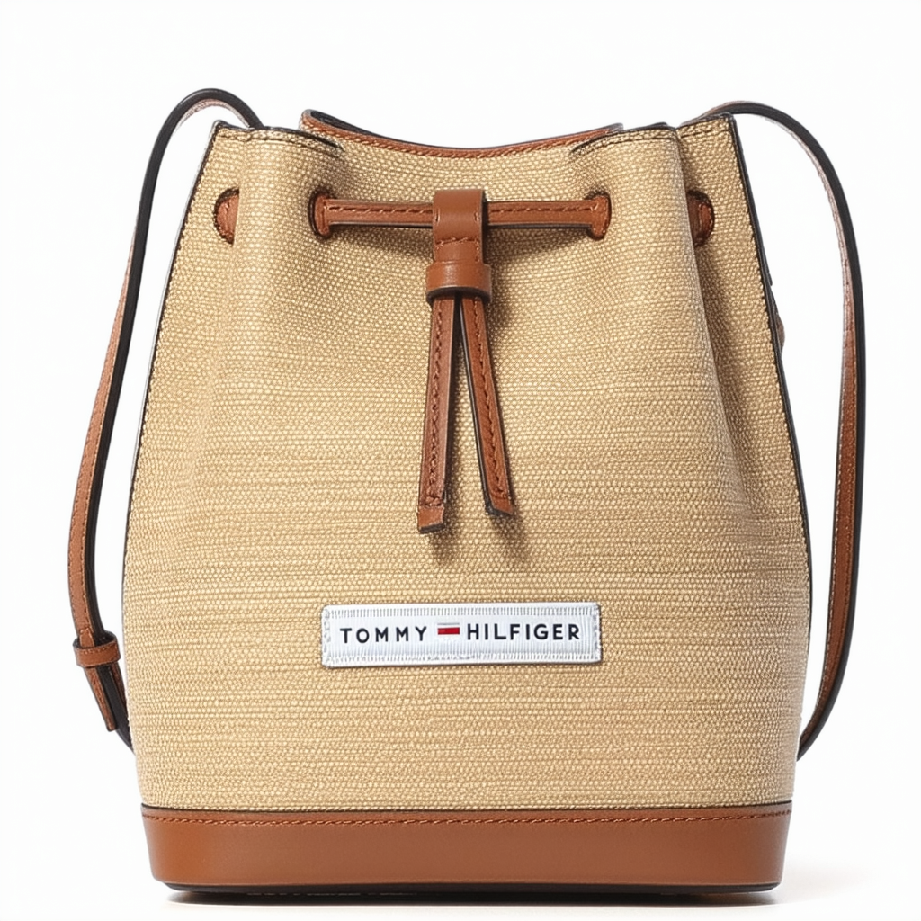 Tommy Hilfiger Women's Sidney Bucket Bag, Natural