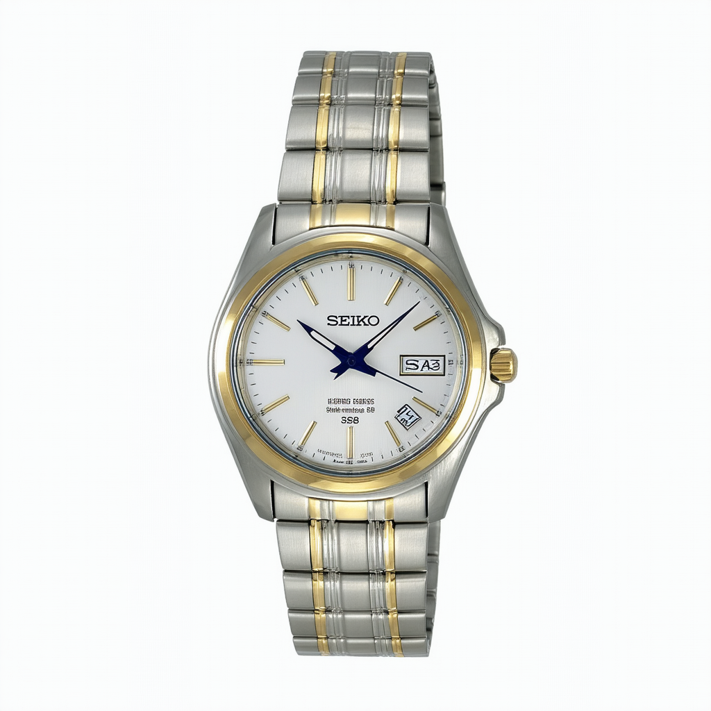 Seiko 3-Hand with Day/Date Two-Tone Stainless Steel Men's watch #SGGA88