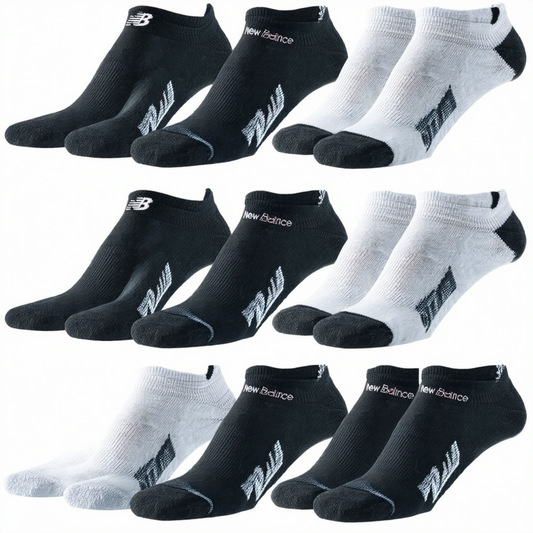 New Balance Unisex 6 Pack Lifestyle No Show Socks