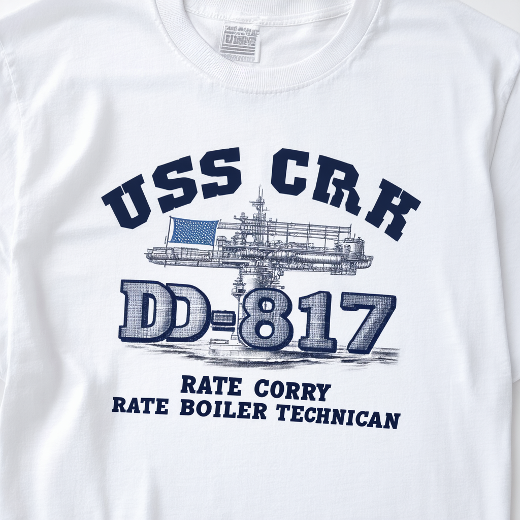 USS Corry DD-817 Rate BT Boiler Technician T-Shirt