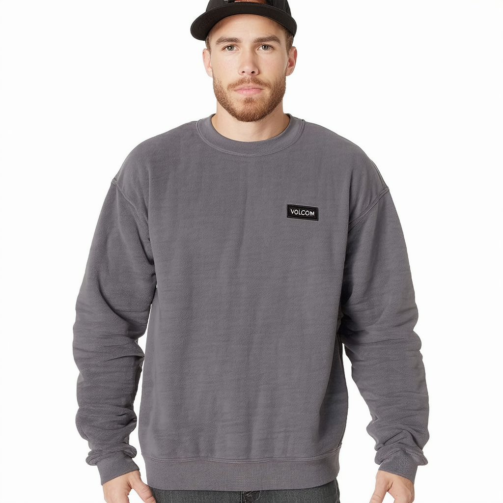 Volcom Men's Iconic Stone Crew Fleece Sweatshirt