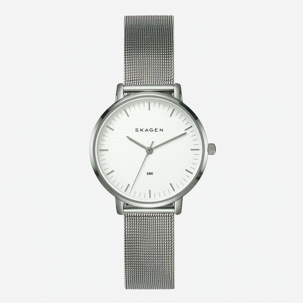 Skagen Women's SKW2136 Gitte Quartz Two-Hand Stainless Steel White Watch
