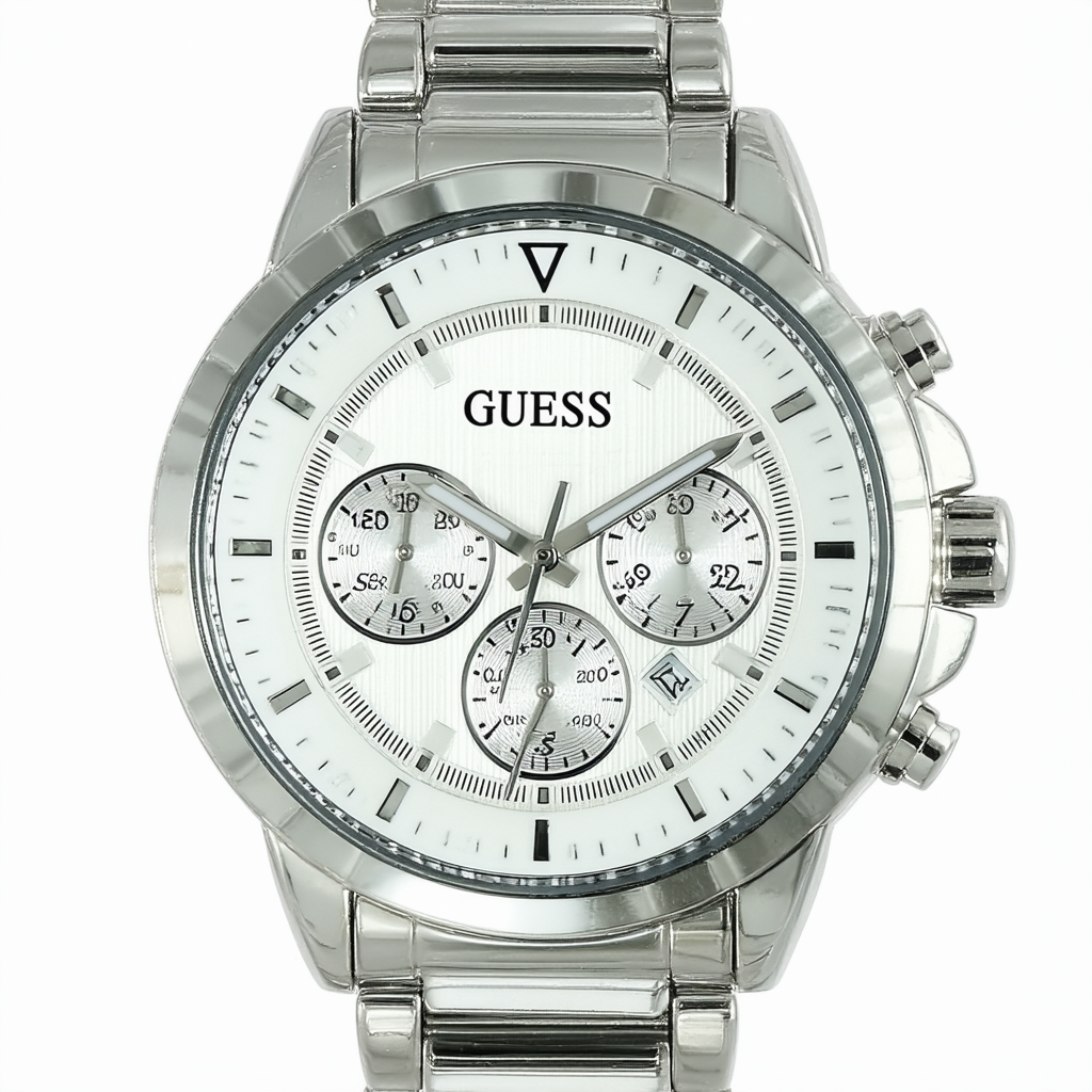 GUESS Sporty and Feminine Watch - Silver