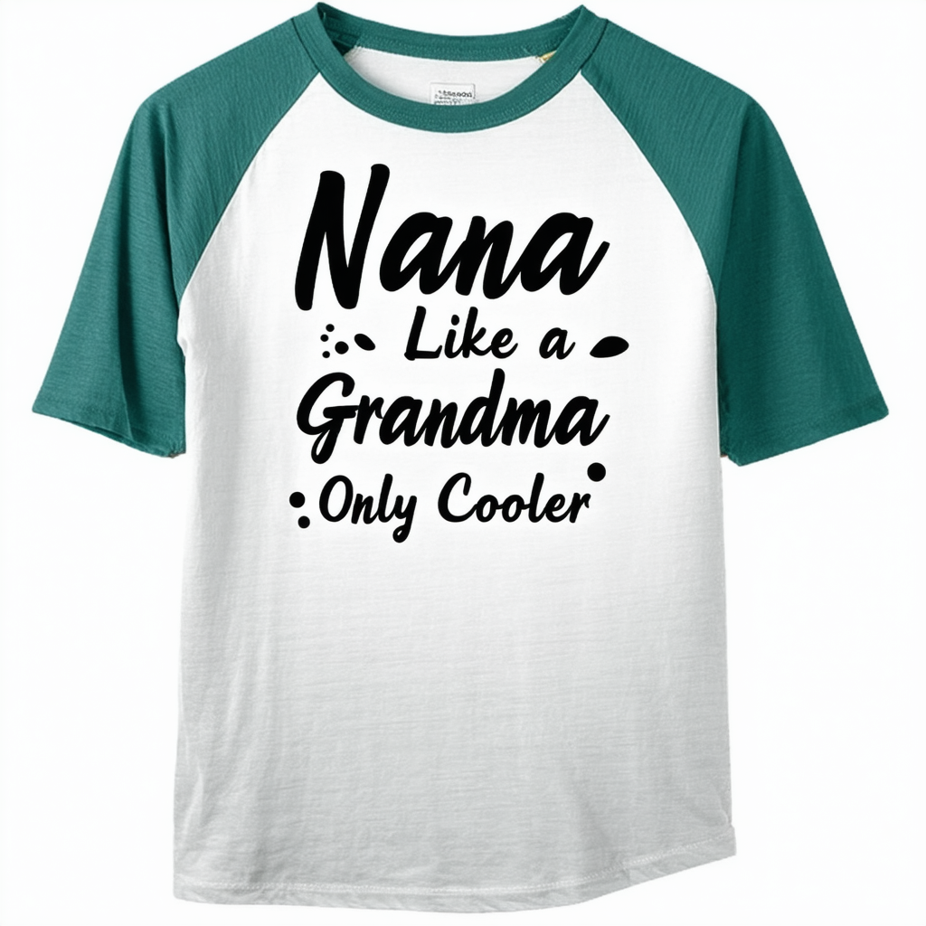 Threadrock Nana Like a Grandma Only Cooler Unisex Raglan T-Shirt