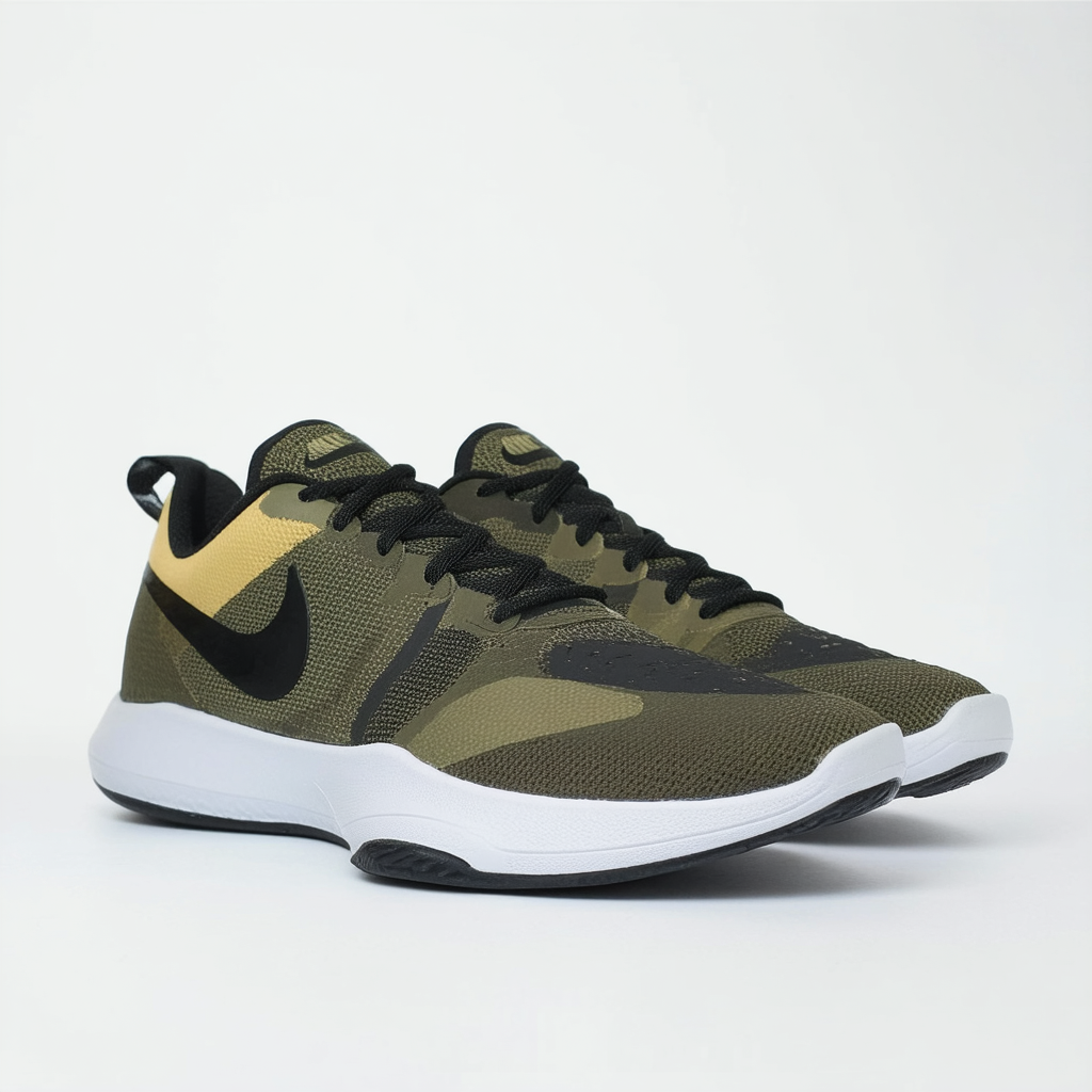 Nike Men's Low-Top Sneakers, Multicolour (Cargo Khaki/Black/Neutral Olive 001), US 8.5