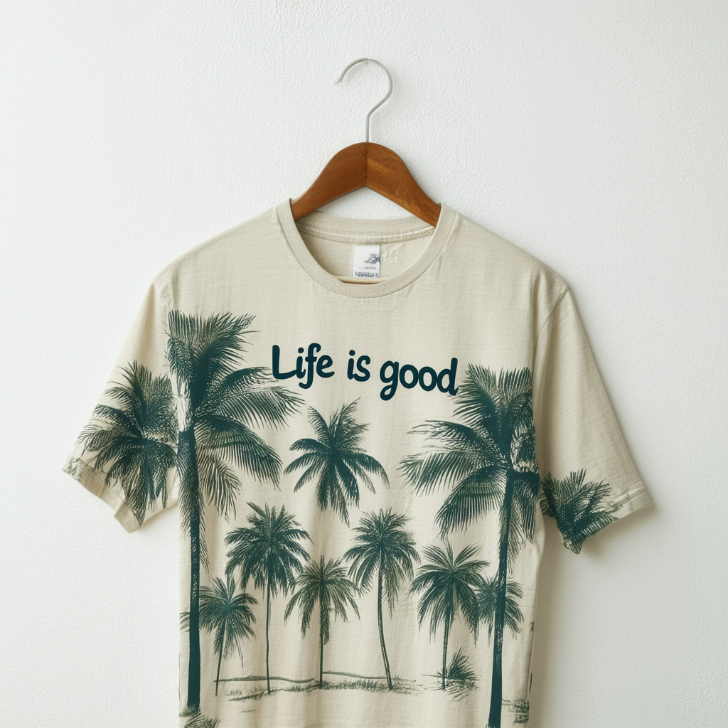 Life is good Palm Trees Men's Palmtrees T - Shirt