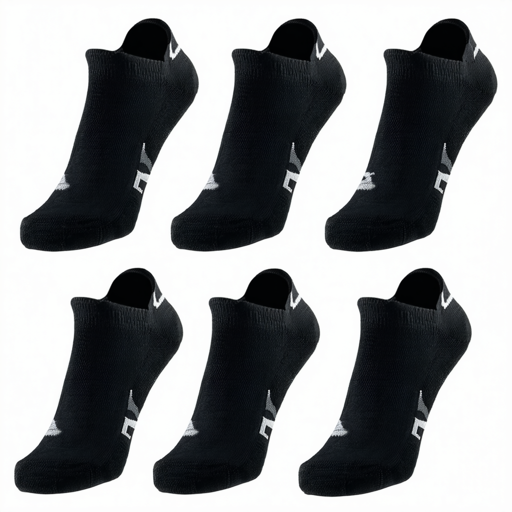 PUMA Women's 6 Pack No Show All Sport Socks (9-11, 2018 Black)