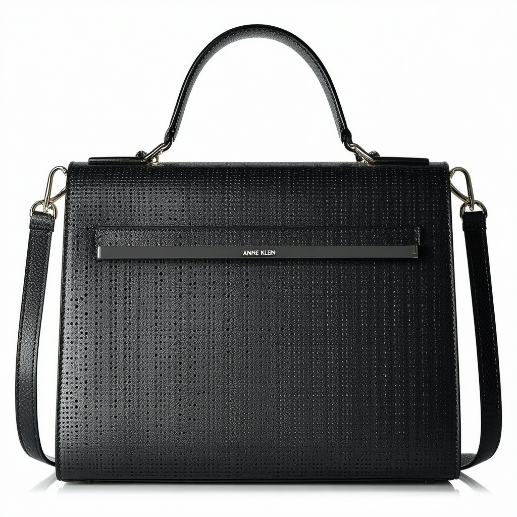 Anne Klein New Recruits Perforated Satchel Shoulder Bag