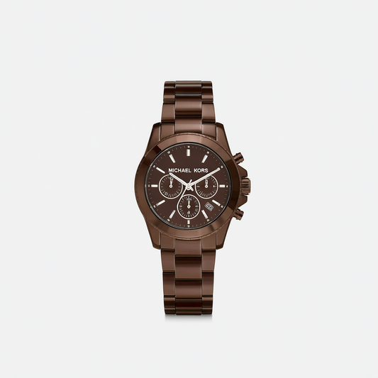 Michael Kors Women's MK5517 Runway Chocolate Ceramic Watch