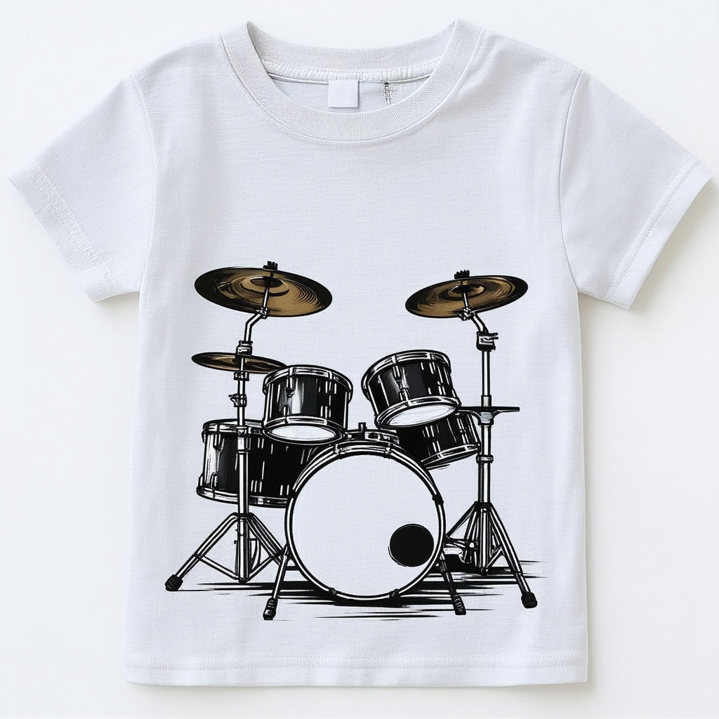 Threadrock Big Boys' Drum Kit Youth T-Shirt