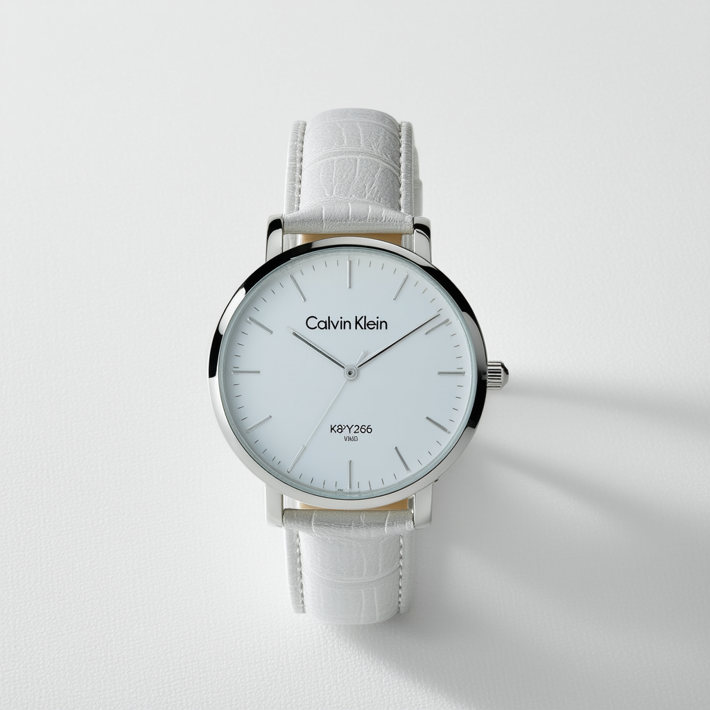 Calvin Klein Womens Analogue Quartz Watch with Leather Strap K8Y236L6, Silver, One Size, Bracelet