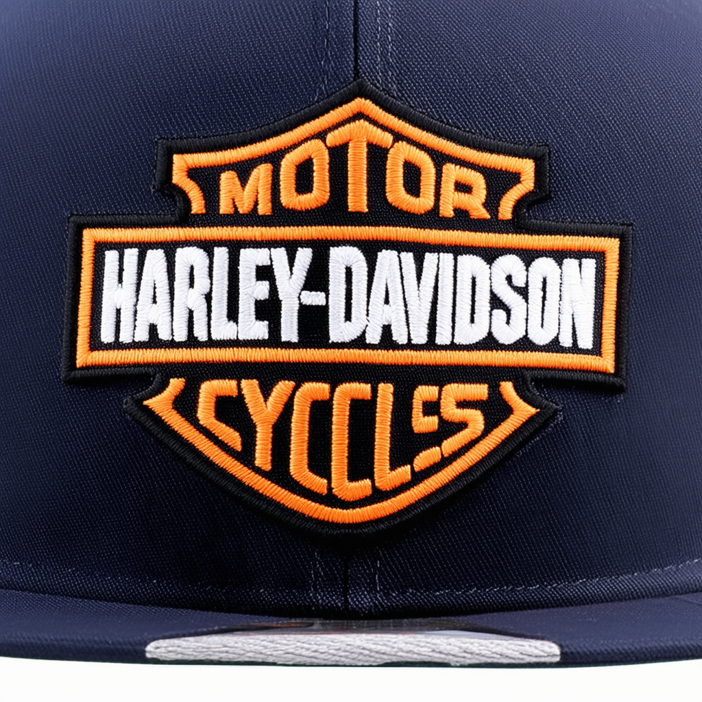 Harley-Davidson Men's Embroidered Retro Pre-Luxe Baseball Cap, Navy BCC27131