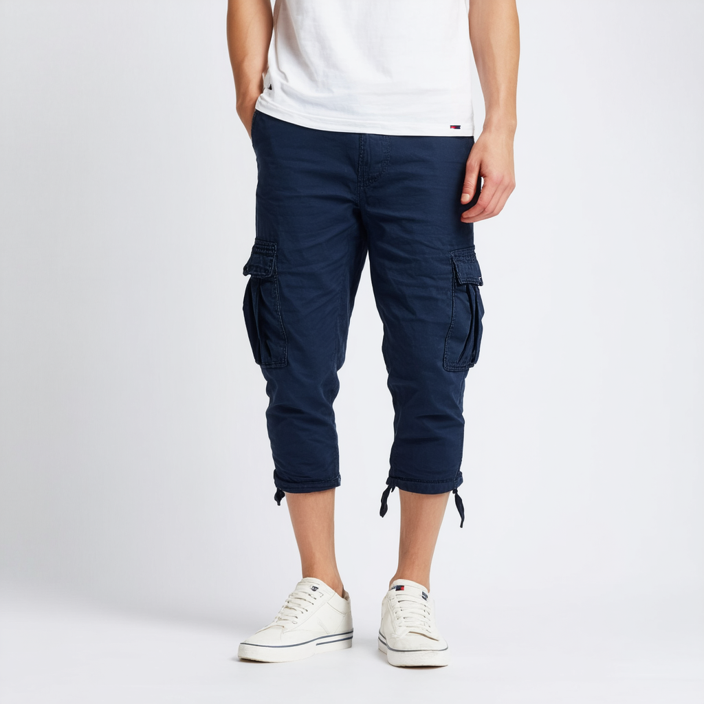 Tommy Hilfiger Cargo Cropped Pants (Core Navy)