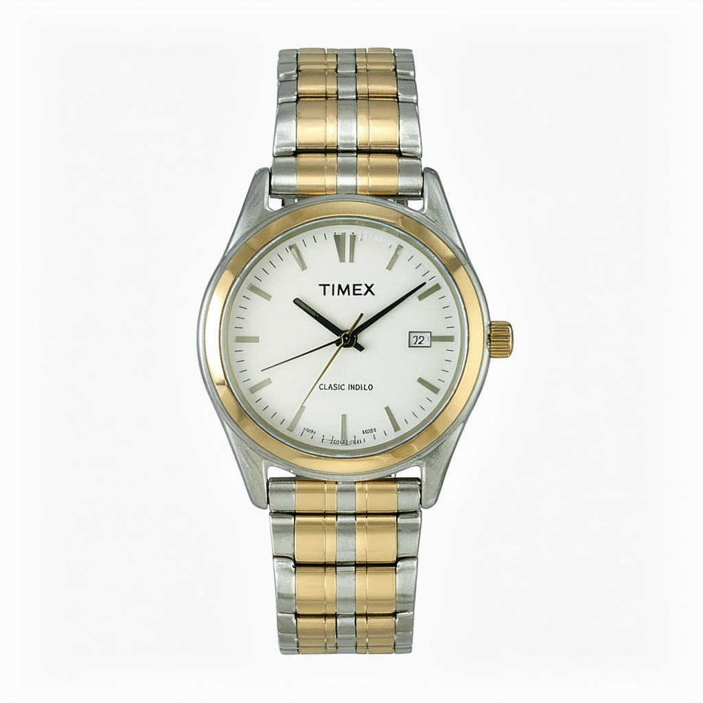 Timex Women's T2M061 Classic Indiglo Two-Tone Expansion Band Watch