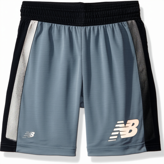 New Balance Little Boys' Dazzle Shorts with Side Panels and Curved Piping