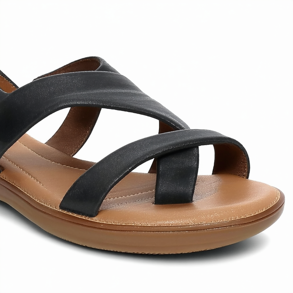 Clarks Women's Reyna Swirl Flat Sandal