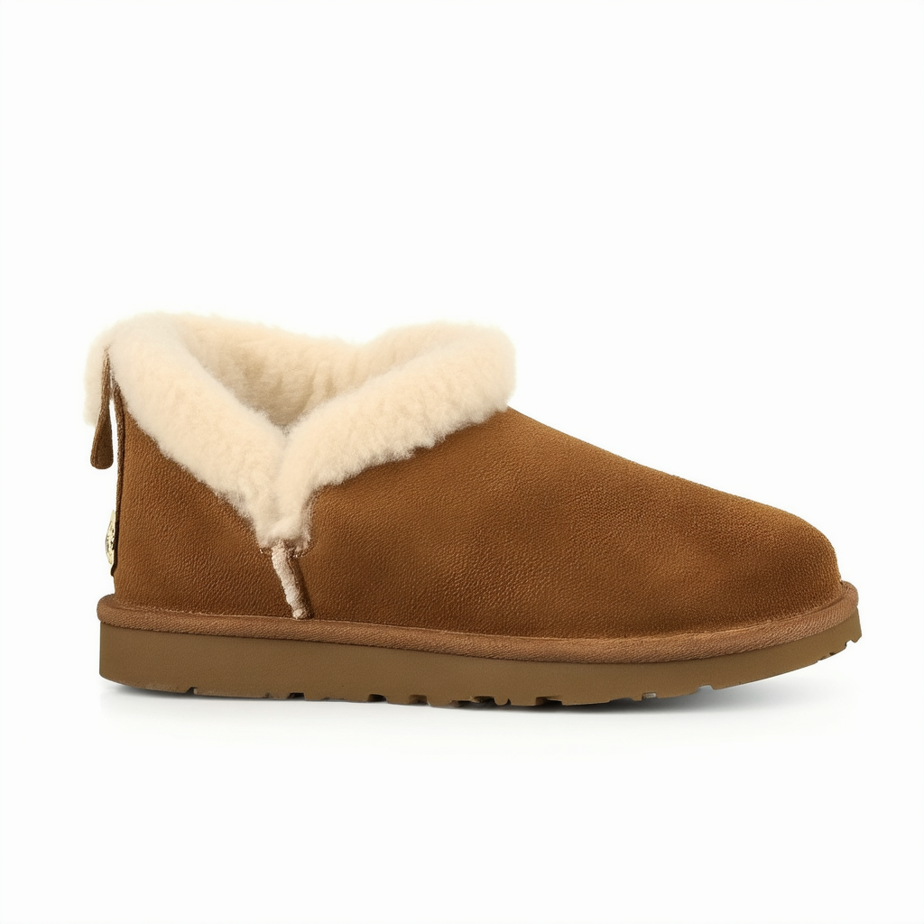 UGG Australia Women's Ansley Suede Slipper Classic Short Winter Boot