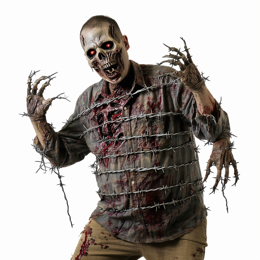 Forum Novelties Men's Barbed Wire Adult Zombie Costume
