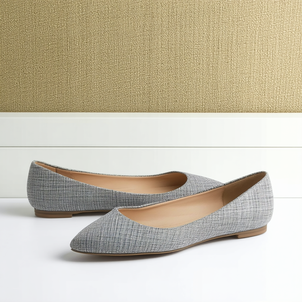 Anne Klein Women's Ovi Fabric Ballet Flat
