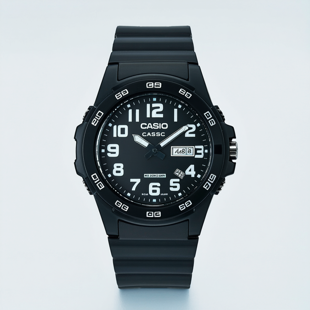 Casio Men's 'Classic' Quartz Resin Casual Watch, Color:Black (Model: MRW-200H-2B3VCF)