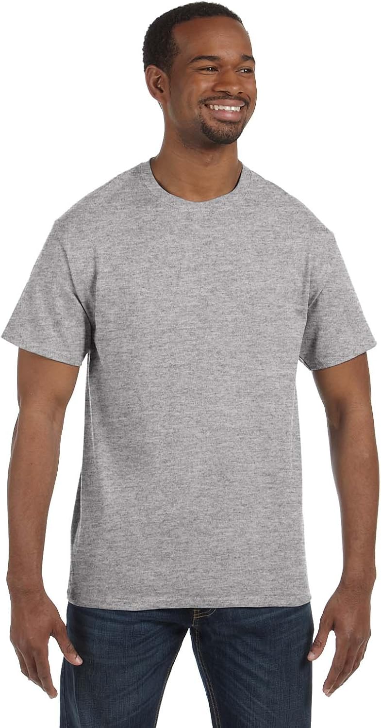 Hanes TAGLESS T-Shirt (Light Steel, 4XL)