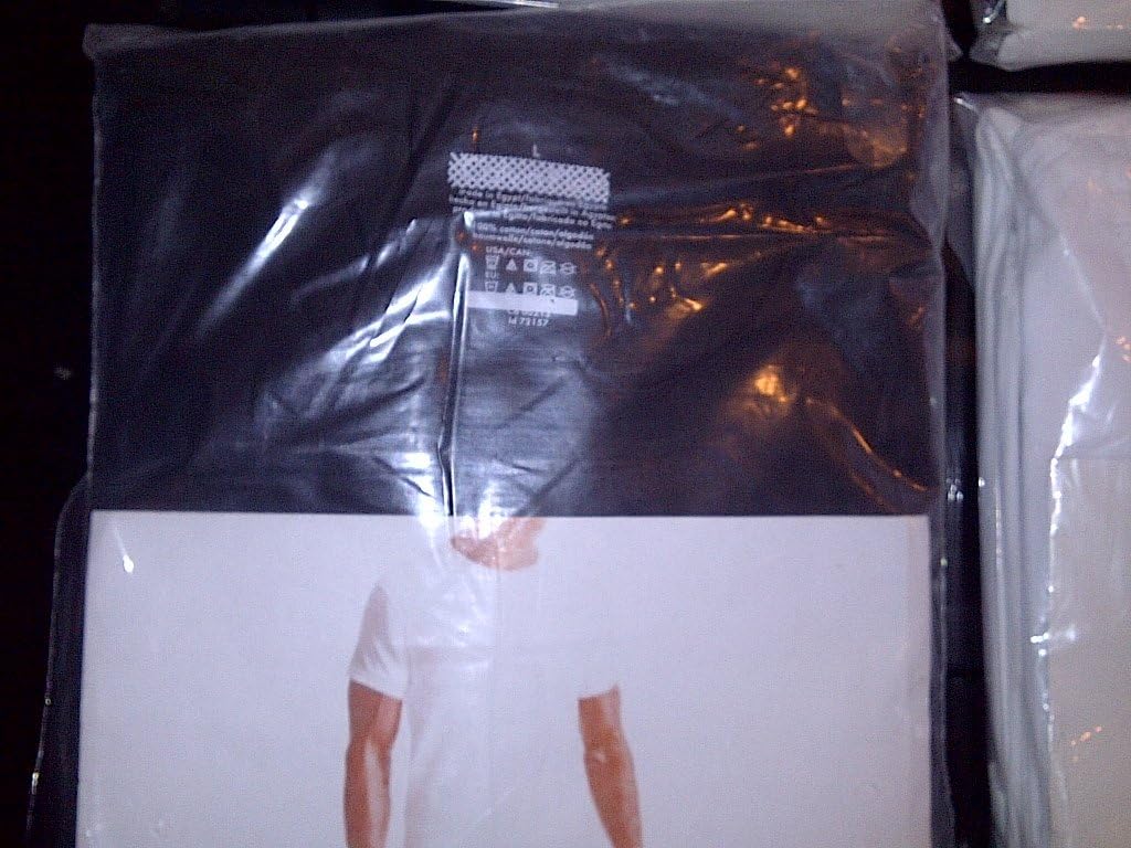 Calvin Klein Men's V-Neck T-Shirts, 3 Pack, White, Size Medium