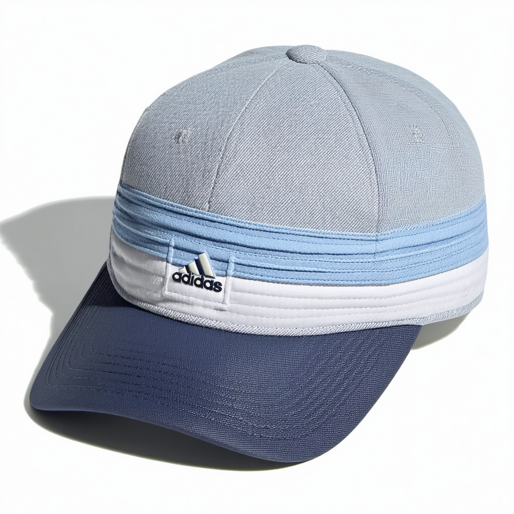 adidas Originals Men's Spirit 7-Panel Cap, Ash Blue/White/Collegiate Navy, ONE SIZE