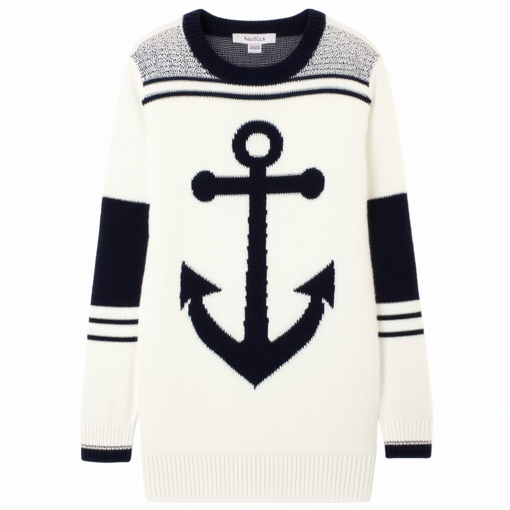 Nautica Women's Big Girls' Anchor Sweater Dress