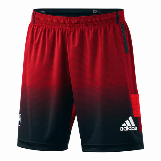 adidas Game Built Player Climalite Short with Pockets, Power Red- Black Large