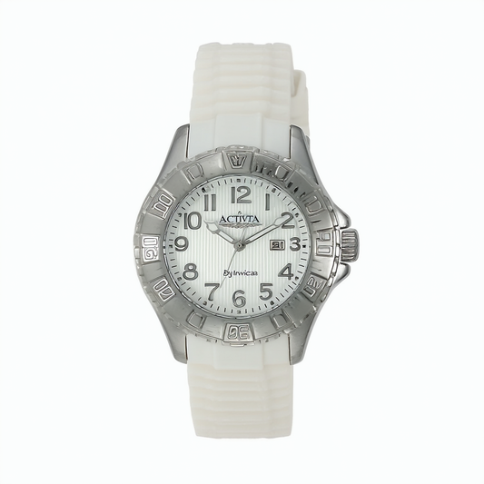 Activa By Invicta Women's AA301-019 Silver Tone Dial Silver Tone Polyurethane Watch