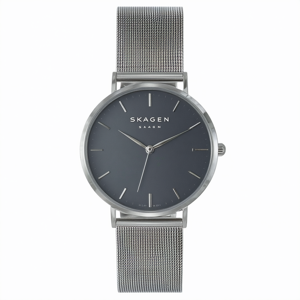 Skagen Women's 344LMXM Stainless Steel Charcoal Dial Watch