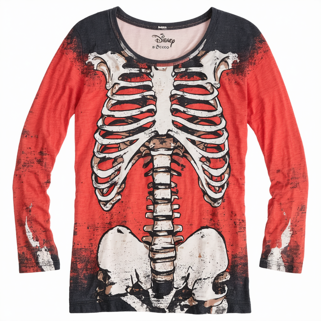 Disney Coco Ribcage T-Shirt for Women Multi