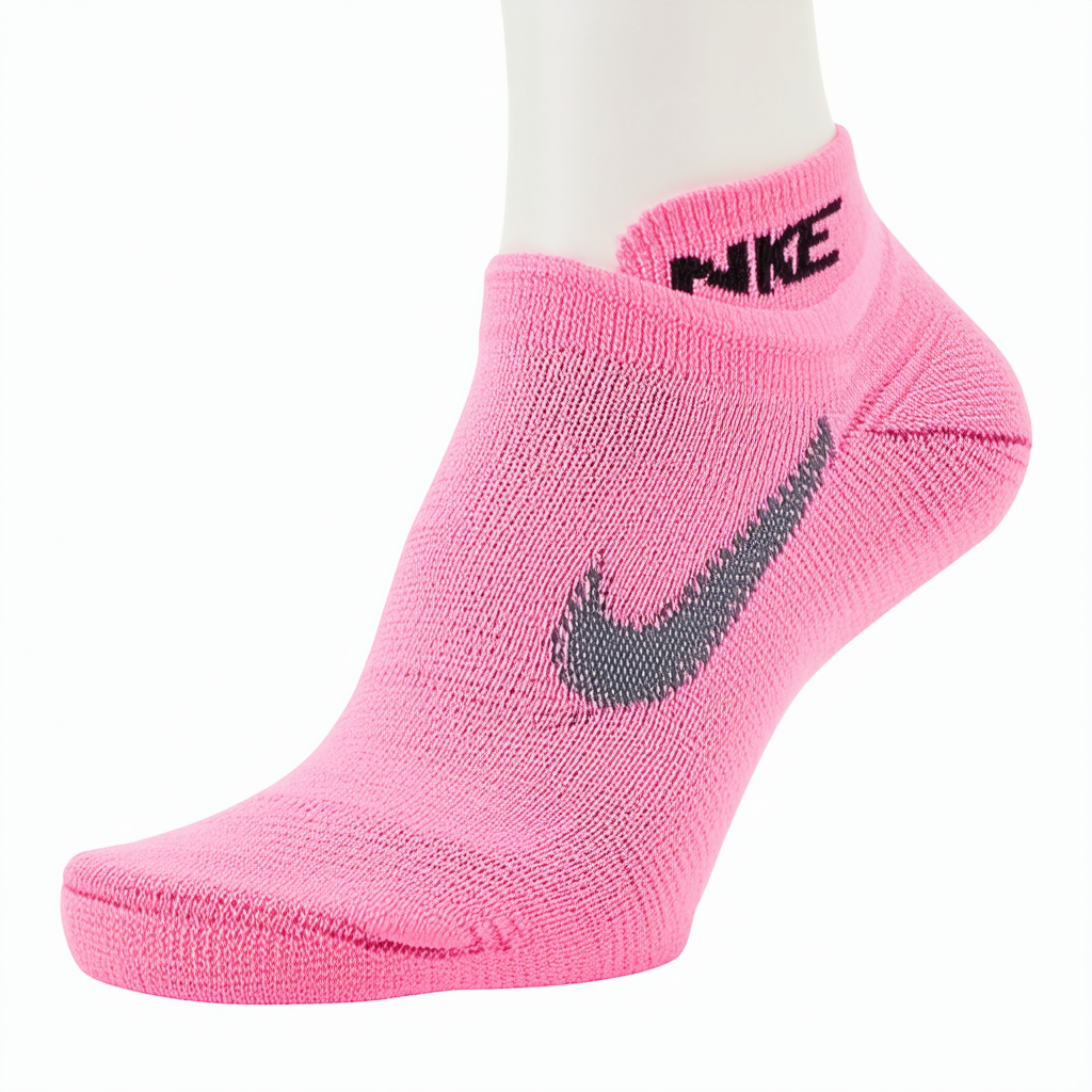 Nike Dri-FIT Lightweight No-Show Running Sock (Pink, XL)