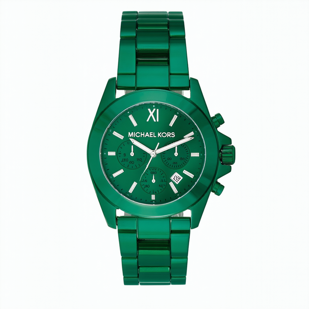 Michael Kors Women's MK6528 Bradshaw Analog Display Quartz Green Watch