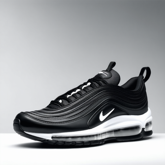 Nike Mens Air Max 97 Premium Black/White Leather