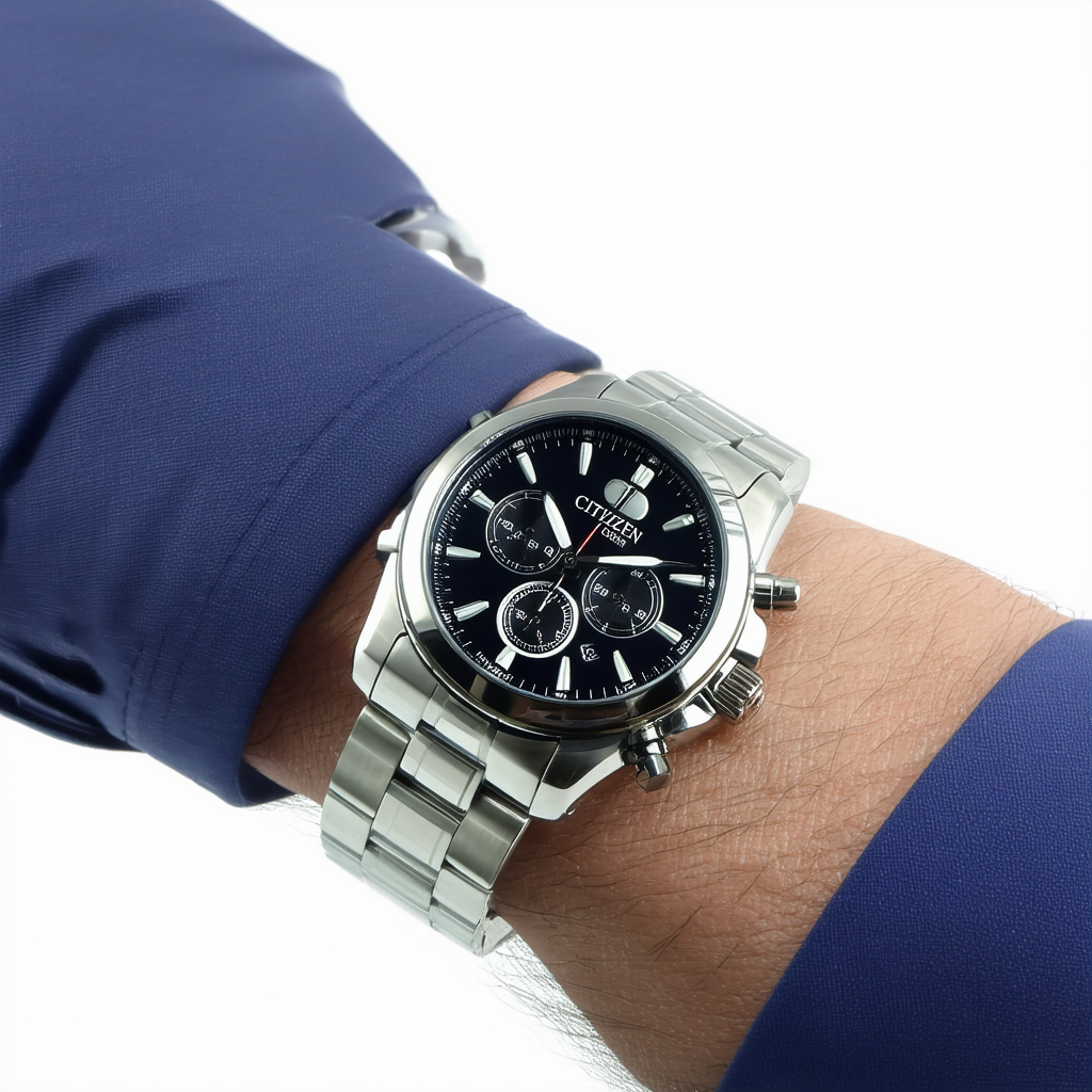 Citizen Men's AT0400-57E Eco-Drive Titanium Chronograph Watch