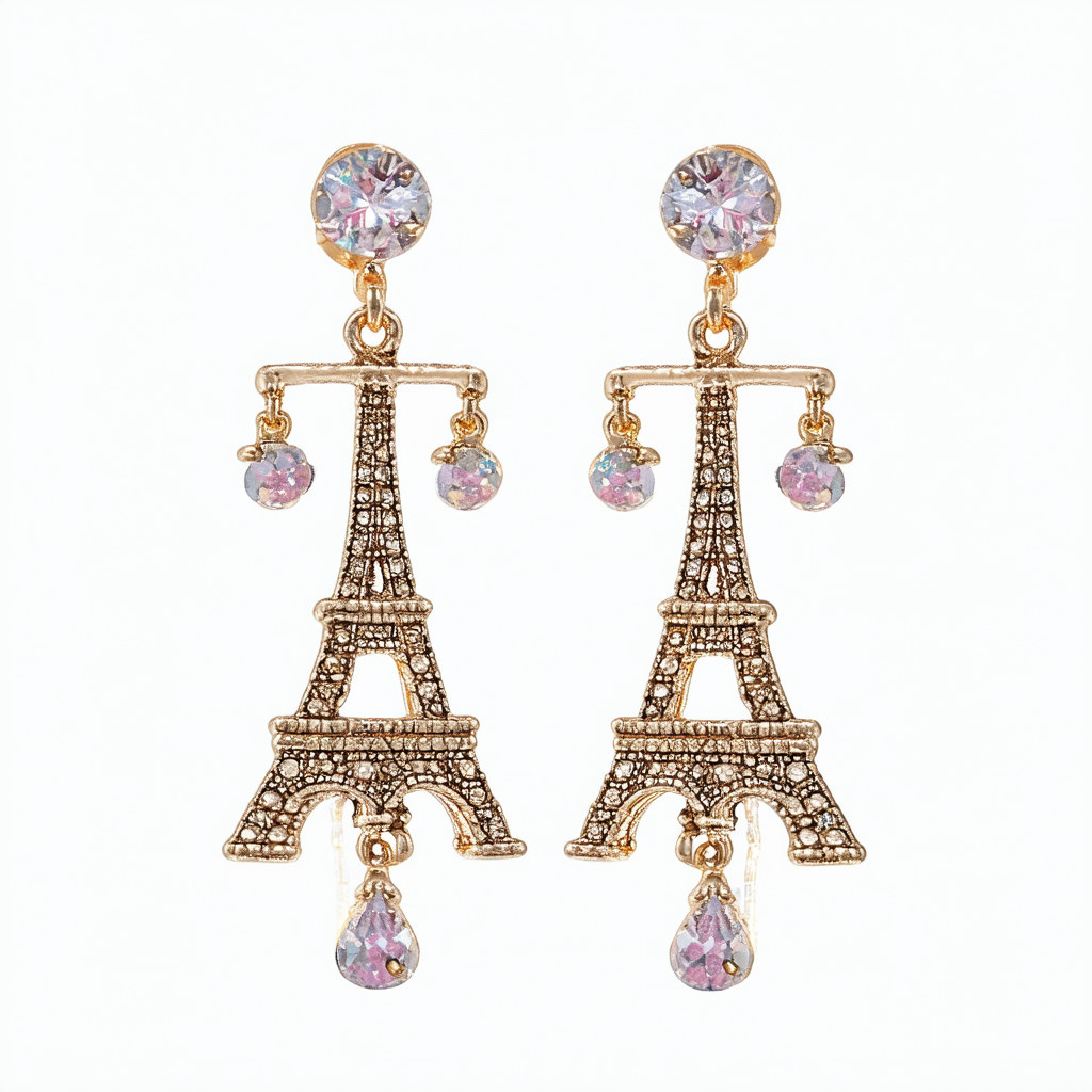 Betsey Johnson"Paris is Always a Good Idea" Paris Chandelier Drop Earrings