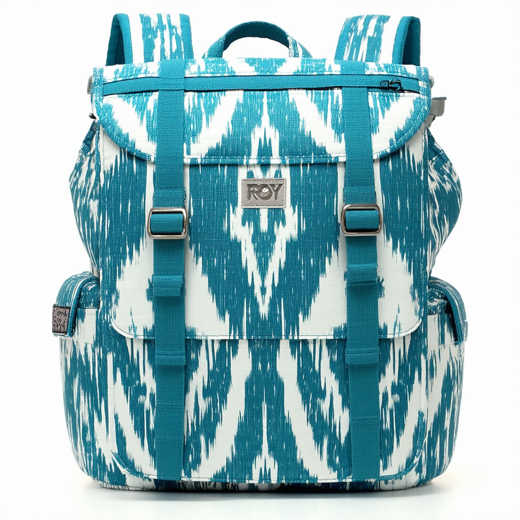 Roxy Junior's Drive Out Polyester Backpack, Ikat Chevron Seaspray, One Size