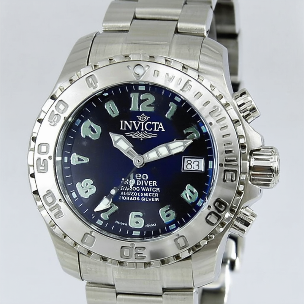 Invicta Men's 16343 Pro Diver Analog Display Swiss Quartz Silver Watch