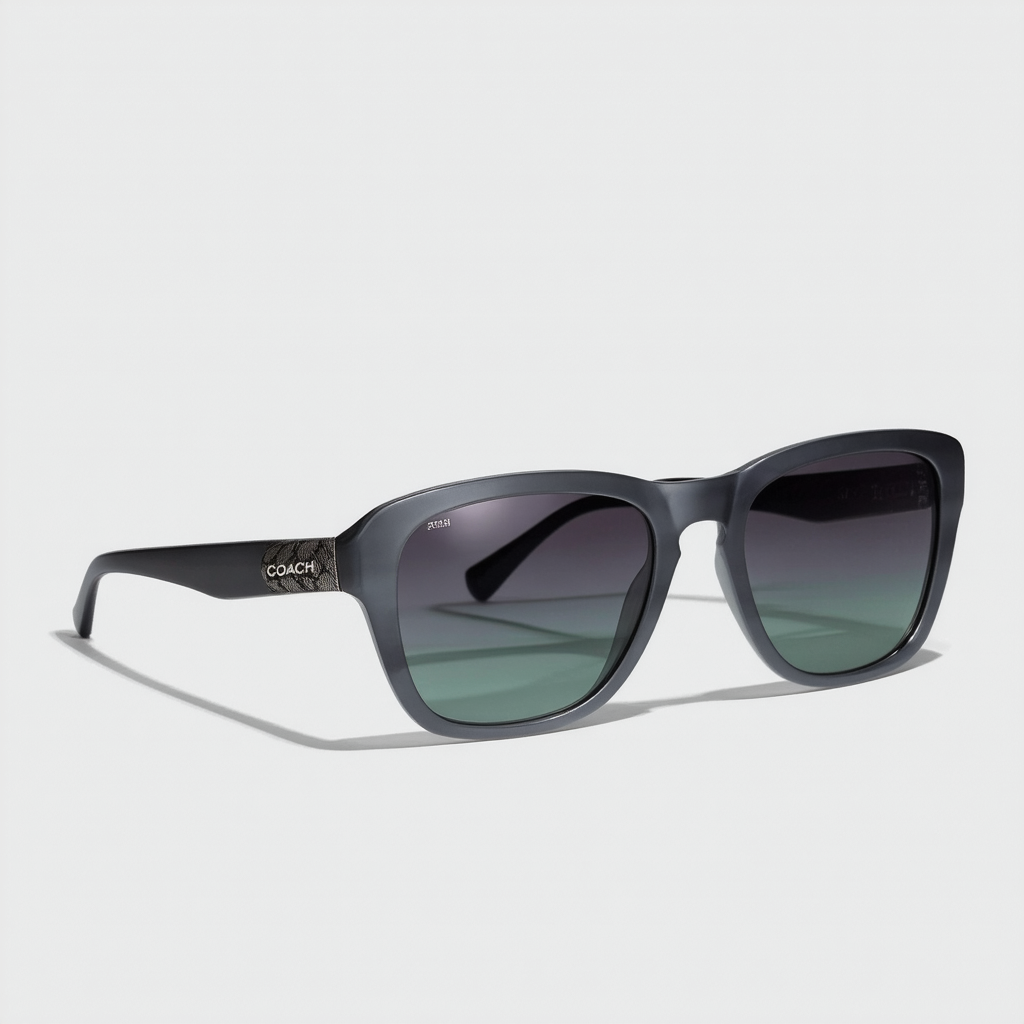 Coach Women's HC7012 Designer Sunglasses, Grey