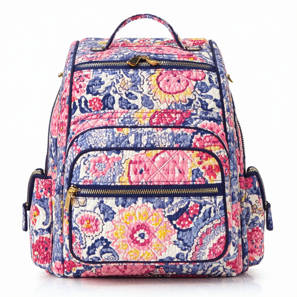 Vera Bradley Double Zip Backpack in Provencal