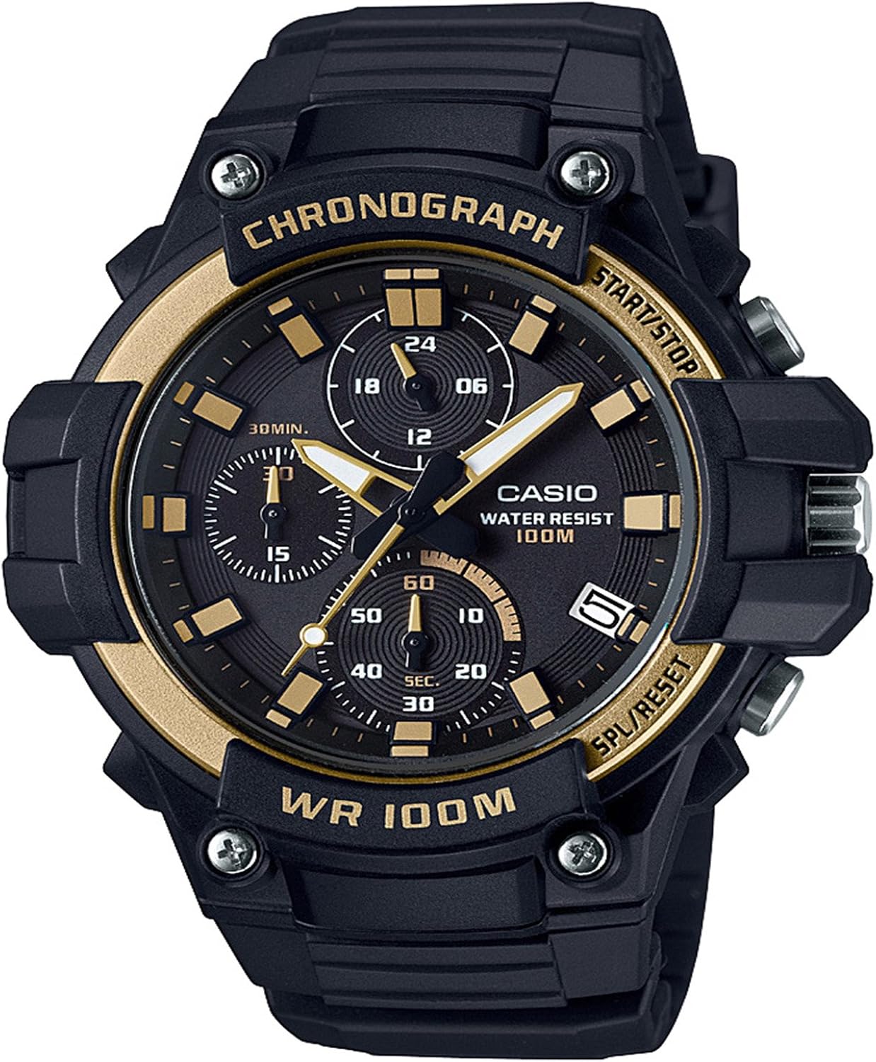 Casio Men's MCW-110H-9AVCF Heavy Duty Analog-Digital Display Quartz Black Watch