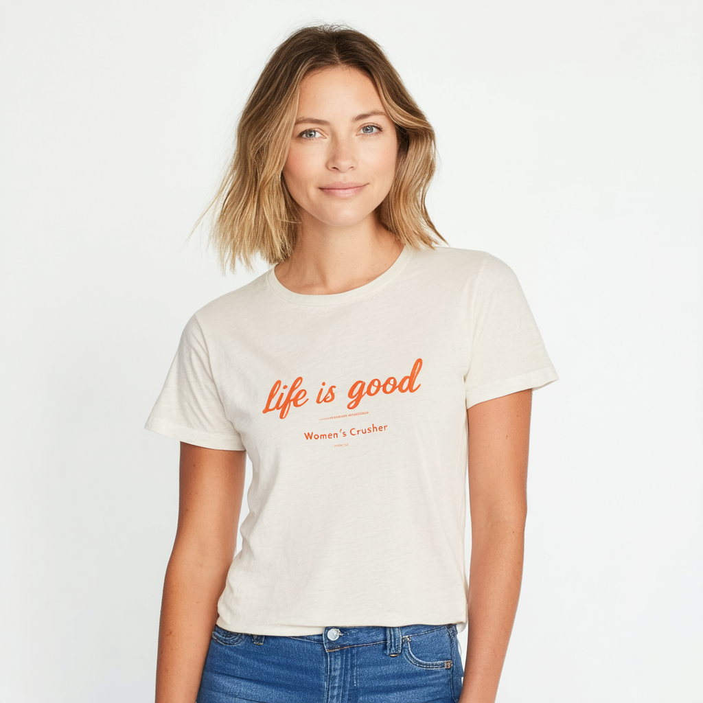 Life is Good Women's Crusher Simplify LIG Tee