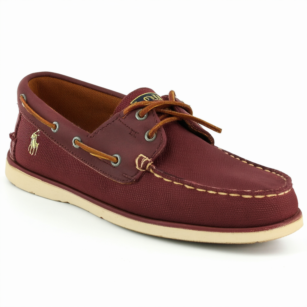 Polo Ralph Lauren Men's Shoes Lander P Boat Shoes Burgundy SZ 10.5