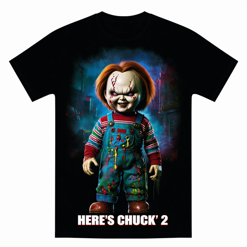 Trevco Men's Child's Play 2 Here's Chucky T-Shirt