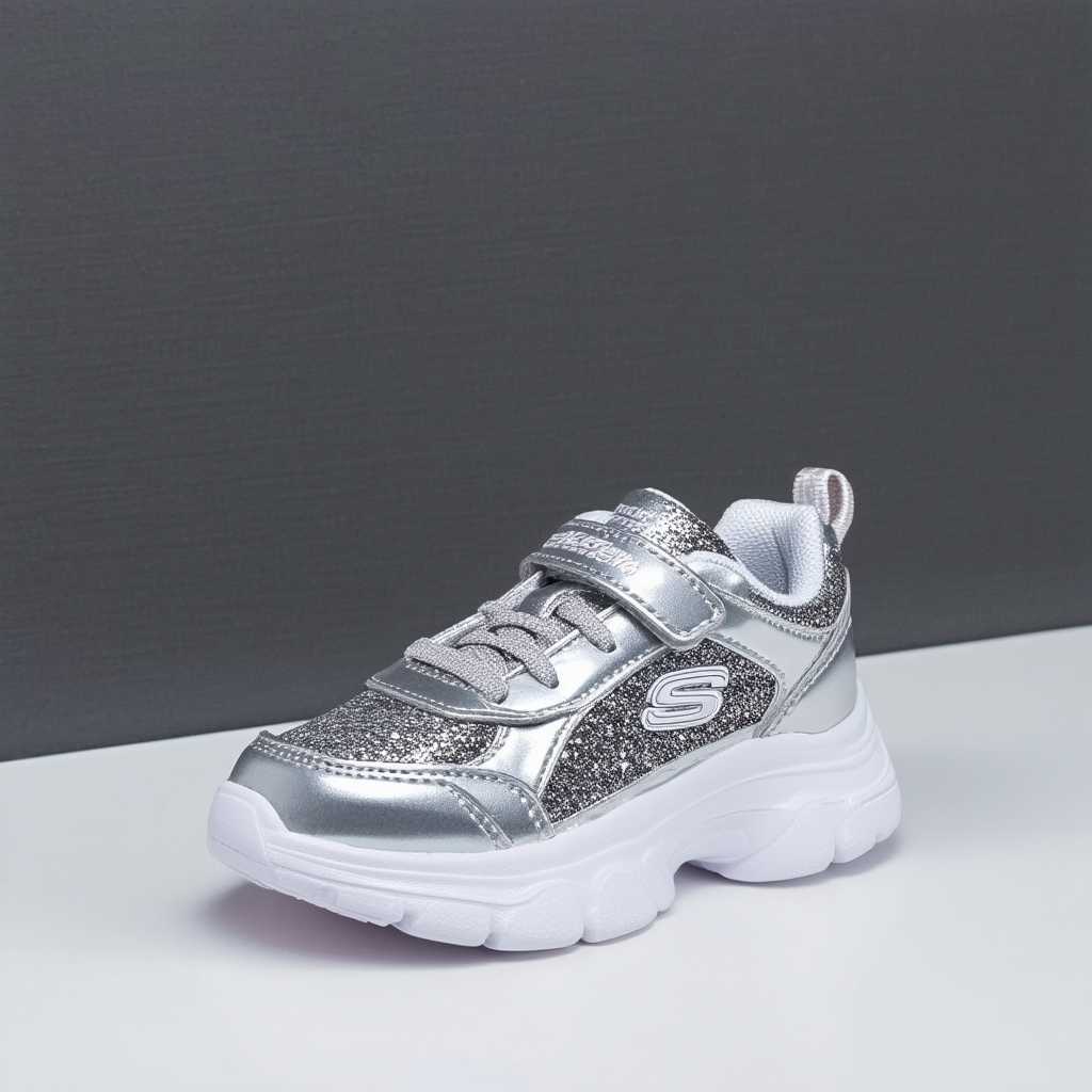 Skechers Unisex-Child Street Uno-Metallic Remix Sneaker