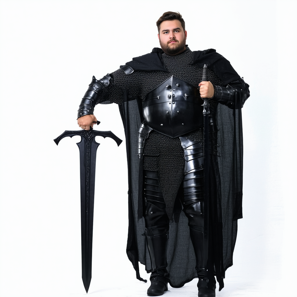 Plus Size Black Knight Costume