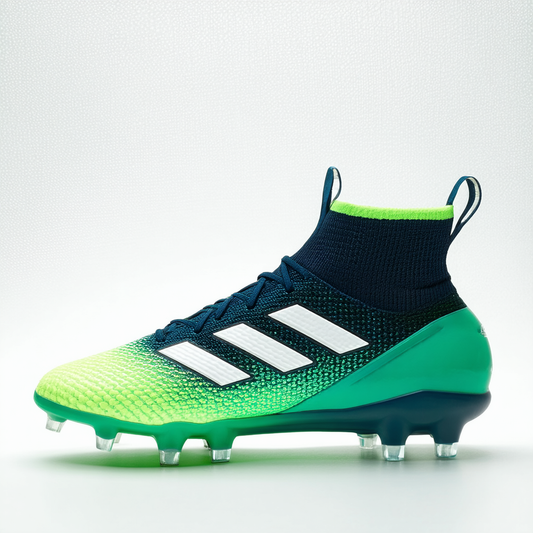 adidas 18+ FG Soccer Cleats, 4.0 D(M) US, Footwear Unity Ink/Aero Green