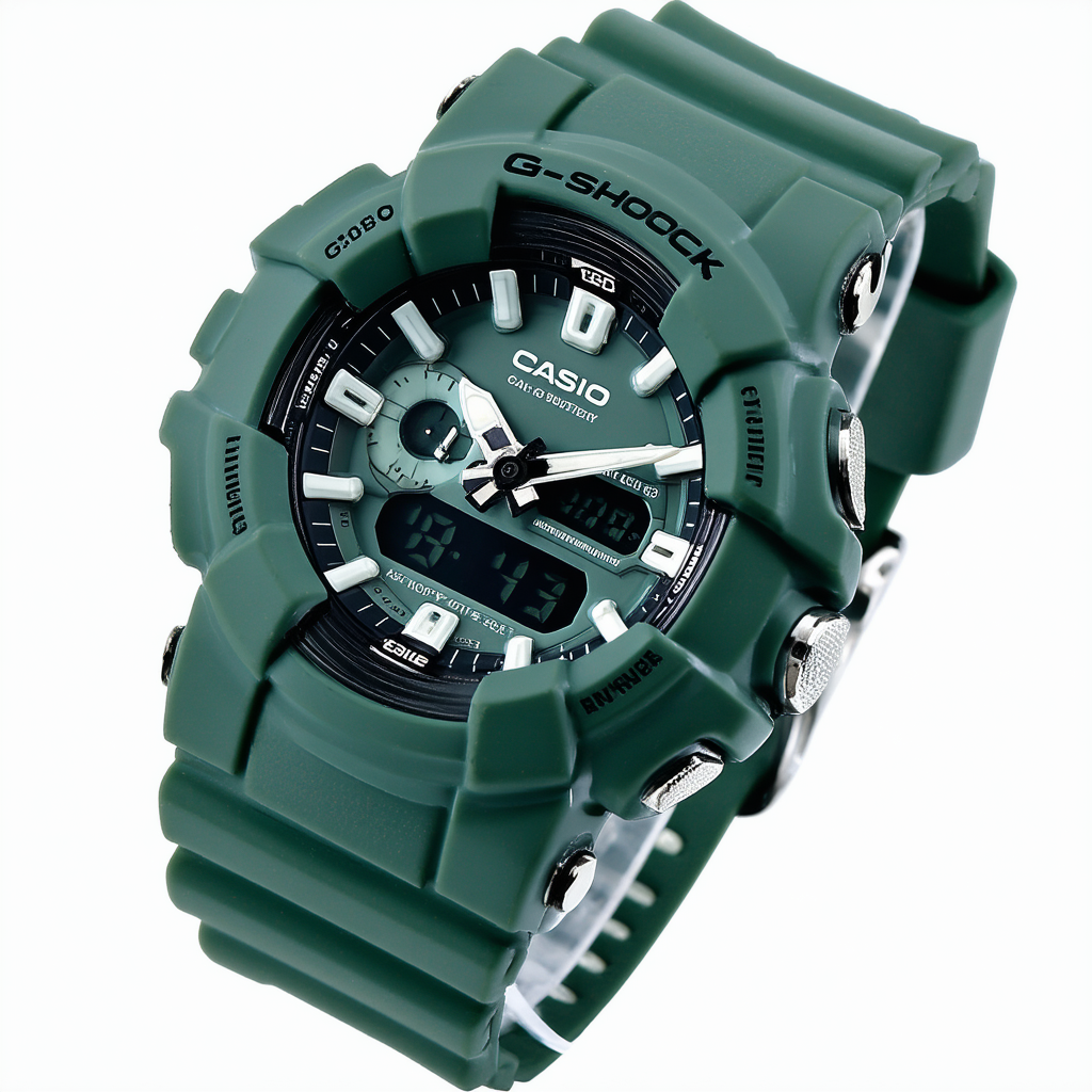 Casio Men's G-8100D-3DR G-Shock Green Resin Digital Dial Watch